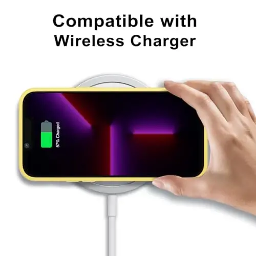 LoeoeL for iPhone 13 Pro Case Clear, Transparent Hybrid 13 Pro Phone Case [Hard Plastic & Soft Silicone Bumper] Acrylic Non Yellowing Thin Slim Protective Cover for Women, Yellow - 9