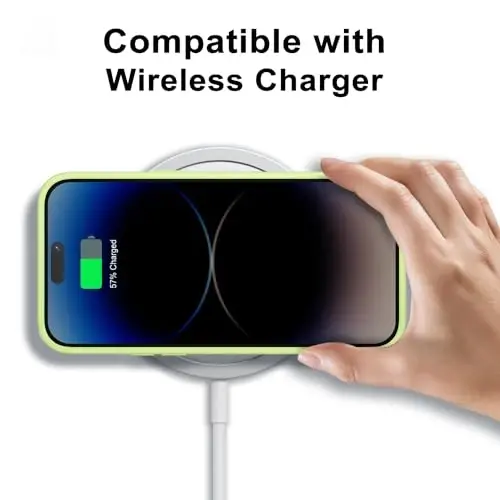 LoeoeL for iPhone 14 Pro Case Clear, Transparent Hybrid 14 Pro Phone Case [Hard Plastic & Soft Silicone Bumper] Acrylic Non Yellowing Thin Slim Protective Cover for Women, Mint Green - 7