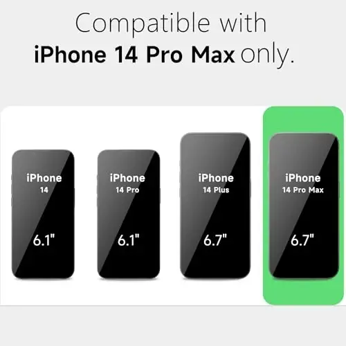 LoeoeL for iPhone 14 Pro Max Case Clear, Transparent Hybrid 14 Pro Max Phone Case [Hard Plastic & Soft Silicone Bumper] Acrylic Non Yellowing Thin Slim Protective Cover for Women, White - 2