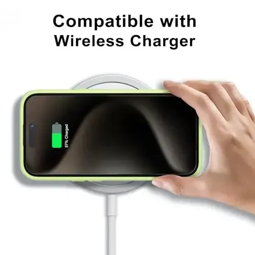 LoeoeL for iPhone 15 Pro Max Case Clear, Transparent Hybrid 15 Pro Max Phone Case [Hard Plastic & Soft Silicone Bumper] Acrylic Non Yellowing Thin Slim Protective Cover for Women, Mint Green - 9