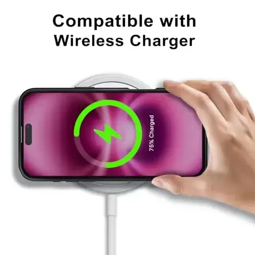 LoeoeL for iPhone 16 Plus Case Clear, Transparent Hybrid 16 Plus Phone Case [Hard Plastic & Soft Silicone Bumper] Acrylic Non Yellowing Thin Slim Protective Cover for Women, Black - 7