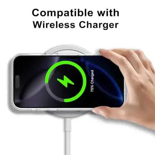 LoeoeL for iPhone 16 Pro Max Case Clear, Transparent Hybrid 16 Pro Max Phone Case [Hard Plastic & Soft Silicone Bumper] Acrylic Non Yellowing Thin Slim Protective Cover for Women, Crystal Clear - 7