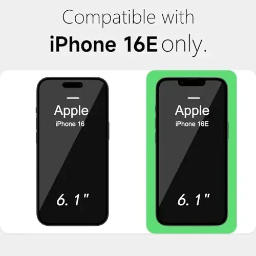 LoeoeL for iPhone 16e Case Clear, Transparent Hybrid 16e Phone Case [Hard Plastic & Soft Silicone Bumper] Acrylic Non Yellowing Thin Slim Protective Cover for Women, Crystal Clear - LOEOEL (1)