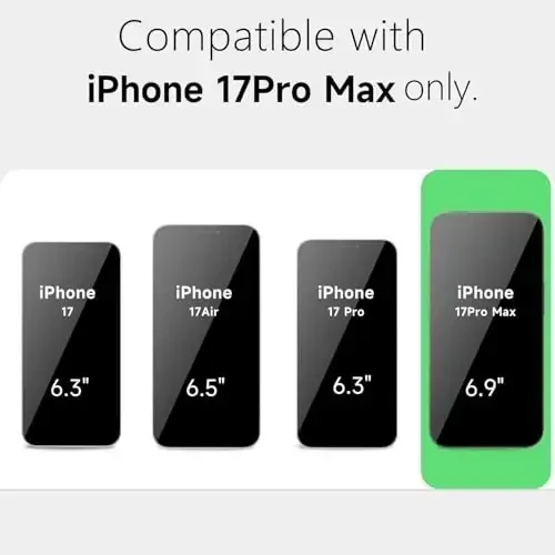 LoeoeL for iPhone 17 Pro Max Case Clear, Transparent Hybrid iPhone 17 Pro Max Phone Case [Hard Plastic & Soft Silicone Bumper] Acrylic Non Yellowing Thin Slim Protective Cover for Women, Crystal Clear - 2