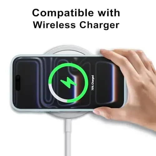 LoeoeL for iPhone 17 Pro Max Case Clear, Transparent Hybrid iPhone 17 Pro Max Phone Case [Hard Plastic & Soft Silicone Bumper] Acrylic Non Yellowing Thin Slim Protective Cover for Women, Light Blue - 7