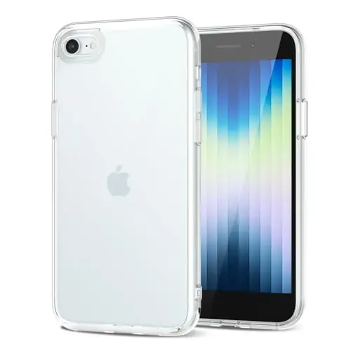 LoeoeL for iPhone SE 2022/2020/ 7/8 Case Clear, Transparent Hybrid SE Phone Case [Hard Plastic & Soft Silicone Bumper] Acrylic Non Yellowing Thin Slim Protective Cover, Crystal Clear - 2