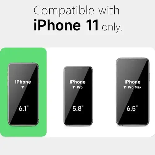 LoeoeL for iPhone 11 Case Clear, Transparent Hybrid 11 Phone Case [Hard Plastic & Soft Silicone Bumper] Acrylic Non Yellowing Thin Slim Protective Cover for Women, White - LOEOEL (1)