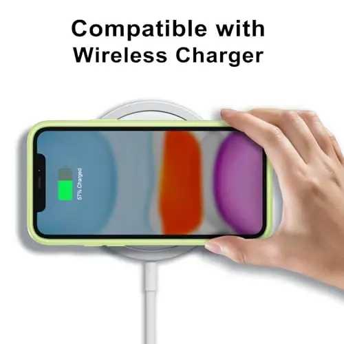 LoeoeL for iPhone 11 Case Clear, Transparent Hybrid 11 Phone Case [Hard Plastic & Soft Silicone Bumper] Acrylic Non Yellowing Thin Slim Protective Cover for Women, Mint Green - 7