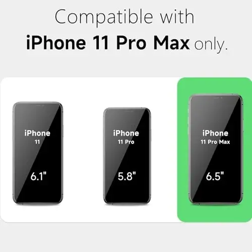 LoeoeL iPhone 11 Pro Max Kılıfı Şeffaf, Şeffaf Hibrit 11 Pro Max Telefon Kılıfı [Sert Plastik ve Yumuşak Silikon Tampon] Akrilik Sararma Yapmayan İnce İnce Koruyucu Kılıf Kadınlar İçin, Siyah - 2