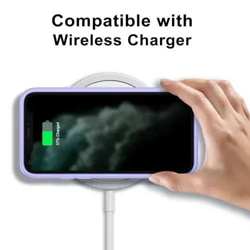 LoeoeL iPhone 11 Pro Max uchun g'ilof Shaffof, shaffof gibrid 11 Pro Max telefon g'ilofi [Qattiq plastik va yumshoq silikon bamper] Akril sarg'aymaydigan ingichka himoya qopqog'i ayollar uchun, binafsha lavanda - 12