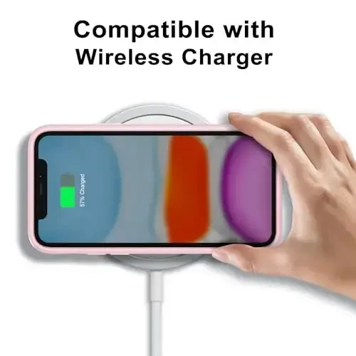 LoeoeL iPhone 11 uchun g‘ilof shaffof, shaffof gibrid 11 telefon g‘ilofi [qattiq plastik va yumshoq silikon bamper] akril sarg‘aymaydigan yupqa himoya qopqog‘i ayollar uchun, och pushti - 10