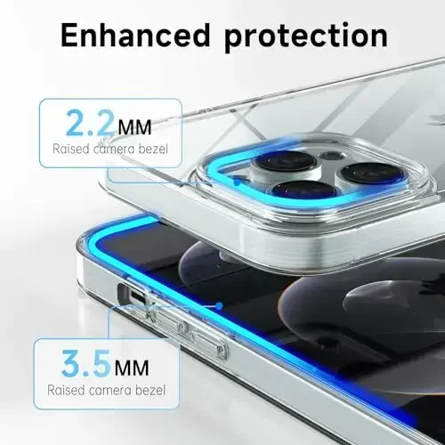 LoeoeL iPhone 12 Pro/ 12 uchun gʻilof Shaffof, Gibrid 12 Pro/ 12 Telefon gʻilofi [Qattiq plastik & Yumshoq silikon bamper] Akril sargʻaymaydigan Yupqa himoya qopqogʻi ayollar uchun, Kristal tiniq - 5