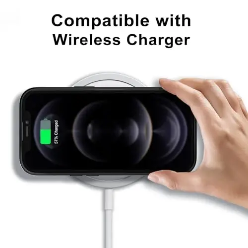 LoeoeL iPhone 12 Pro/ 12 uchun gʻilof Shaffof, Gibrid 12 Pro/ 12 Telefon gʻilofi [Qattiq Plastik & Yumshoq Silikon Bamper] Akril Sariqlik bermaydigan Yupqa Himoya Qopqogʻi Ayollar uchun, Qora - 7