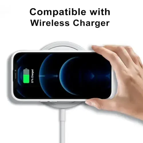 LoeoeL iPhone 12 Pro Max uchun g'ilof, tiniq, shaffof gibrid 12 Pro Max telefon g'ilofi [Qattiq plastik va yumshoq silikon bamper] Akril sarg'aymaydigan ingichka himoya qopqog'i ayollar uchun, oq - 7