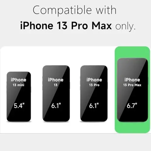 LoeoeL iPhone 13 Pro Max uchun g‘ilof, shaffof gibrid 13 Pro Max telefon g‘ilofi [qattiq plastik va yumshoq silikon bamper] akril sarg‘aymaydigan yupqa himoya g‘ilofi, ayollar uchun, qora - 2