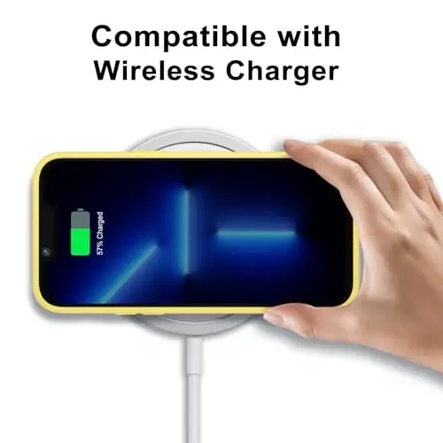 LoeoeL iPhone 13 Pro Max uchun g'ilof shaffof, shaffof gibrid 13 Pro Max telefon g'ilofi [qattiq plastik va yumshoq silikon bamper] Akril sarg'aymaydigan nozik himoya qopqog'i ayollar uchun, sariq - 8