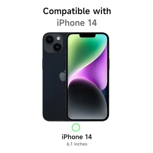 LoeoeL iPhone 14 Kılıfı Şeffaf, Transparan Hibrit 14 Telefon Kılıfı [Sert Plastik ve Yumuşak Silikon Tampon] Akrilik Sararmayan İnce Koruyucu Kapak Kadınlar için, Siyah - 2