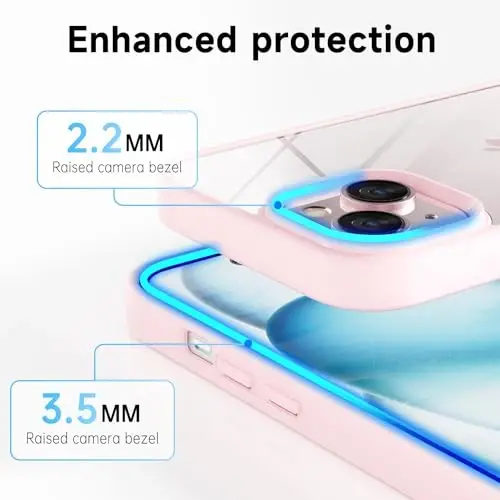 LoeoeL iPhone 15 Plus учун силикон чеxол, шиффоф ва бастаи наксли, сизи хавфсиз ва эътимодЛи асрийди - 5