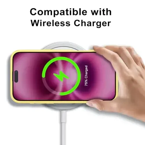 LoeoeL iPhone 16 Plus uchun G'ilof Shaffof, Shaffof Gibrid 16 Plus Telefon G'ilofi [Qattiq Plastmassa & Yumshoq Silikon Bamper] Akril Sariq bo'lmaydigan Yupqa Himoya Qopqog'i Ayollar uchun, Sariq - 7