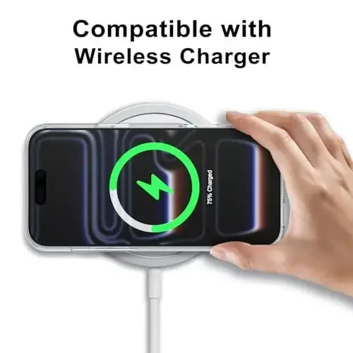 LoeoeL iPhone 17 Pro Max uchun g'ilof shaffof, shaffof gibrid iPhone 17 Pro Max telefon g'ilofi [Qattiq plastik va yumshoq silikon bamper] Ayollar uchun sarg'aymaydigan yupqa himoya qopqog'i, billur tiniq - 10