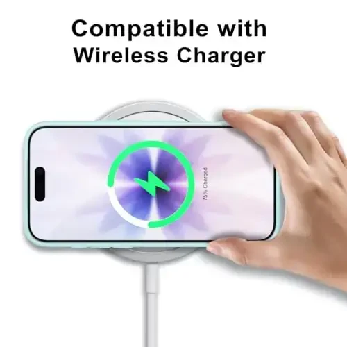 LoeoeL iPhone 17 uchun g‘ilof shaffof, shaffof gibrid iPhone 17 telefon g‘ilofi [qattiq plastik va yumshoq silikon bamper] Akril sarg‘aymaydigan ingichka himoya qopqog‘i ayollar uchun, Teal - 11