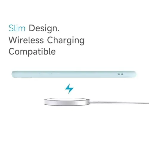 LoeoeL iPhone SE 2022/2020/7/8 Kılıf Şeffaf, Transparan Hibrit SE Telefon Kılıfı [Sert Plastik & Yumuşak Silikon Tampon] Akrilik Sararmayan İnce Koruyucu Kapak, Açık Mavi - 5