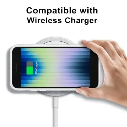 LoeoeL for iPhone SE 2022/2020/ 7/8 Case Clear, Transparent Hybrid SE Phone Case [Hard Plastic & Soft Silicone Bumper] Acrylic Non Yellowing Thin Slim Protective Cover, White - 9