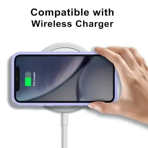 LoeoeL iPhone XR uchun g'ilof shaffof, shaffof gibrid XR telefon g'ilofi [qattiq plastik va yumshoq silikon bamper] Akril sarg'aymaydigan ingichka himoya qopqog'i ayollar uchun, binafsha lavanda - 6