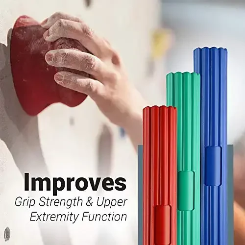 Logest Twist Hand Exerciser Bars jismoniy terapiya uchun - Tendonit og'rig'ini yo'qotadi va ushlash kuchini yaxshilaydi - Tennis tirsagi, Golfchi tirsagi, Tendonit, Bilak, Bilaklar Og'riqni yo'qotish Qo'l terapiyasi bari - 5