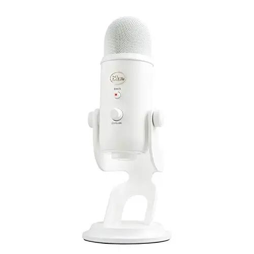 Logitech Creators Blue Yeti USB Microphone for Gaming, Streaming, Podcast, YouTube, Discord, PC, Studio Sound, Plug & Play-Whiteout - Logitech for Creators