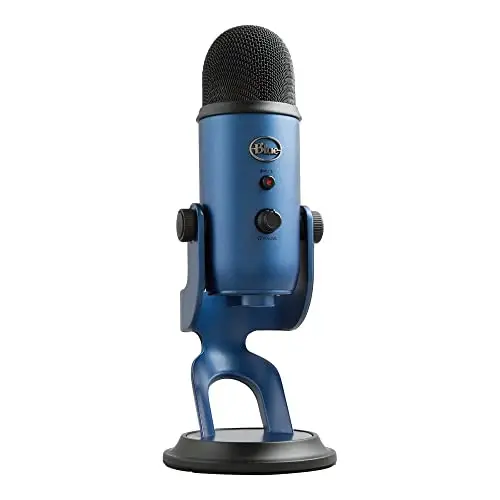 Logitech Creators Blue Yeti USB Microphone for Gaming, Streaming, Podcast, YouTube, Discord, PC, Studio Sound, Plug & Play-Midnight Blue - 5