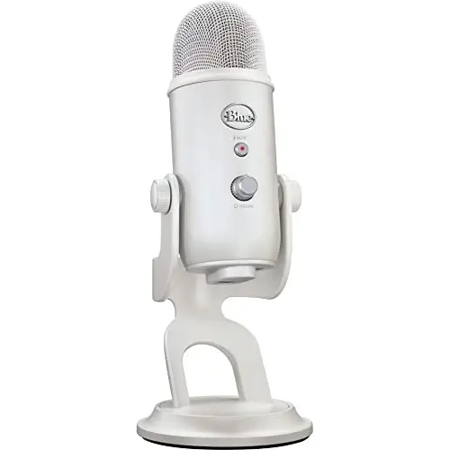 Logitech Creators Blue Yeti USB Microphone for Gaming, Streaming, Podcast, YouTube, Discord, PC, Studio Sound, Plug & Play-White Mist - 1