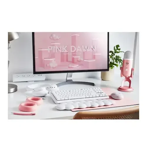 Logitech for Creators Blue Yeti USB Microphone for Gaming, Streaming, Podcast, YouTube, Discord, PC, Studio Sound, Plug & Play-Dawn Pink - 2