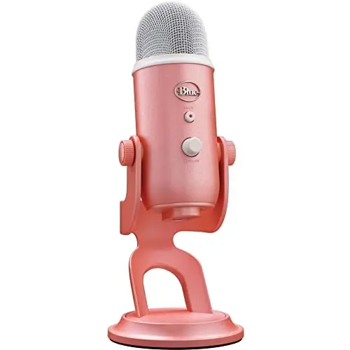 Logitech for Creators Blue Yeti USB Microphone for Gaming, Streaming, Podcast, YouTube, Discord, PC, Studio Sound, Plug & Play-Dawn Pink - 1