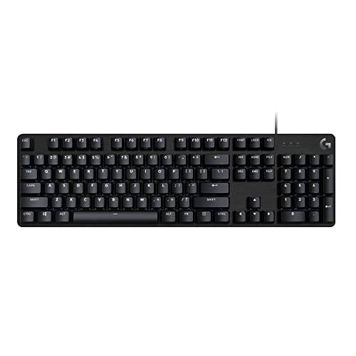 Logitech G413 SE Full-Size Mechanical Gaming Keyboard - Backlit Keyboard with Tactile Mechanical Switches, Anti-Ghosting, Compatible with Windows, macOS - Black Aluminum - 1