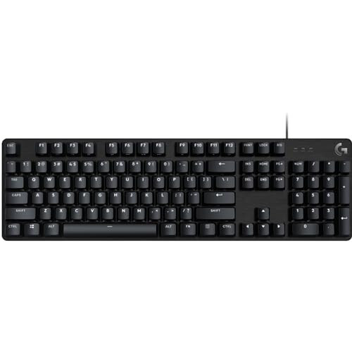 Logitech G413 SE Full-Size Mechanical Gaming Keyboard - Backlit Keyboard with Tactile Mechanical Switches, Anti-Ghosting, Compatible with Windows, macOS - Black Aluminum - 6