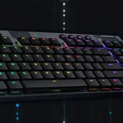Logitech G915 TKL Tenkeyless Lightspeed Wireless RGB Mechanical Gaming Keyboard, Low Profile Switch Options, Lightsync RGB, Advanced Wireless and Bluetooth Support - Tactile - LOGITECH G (1)