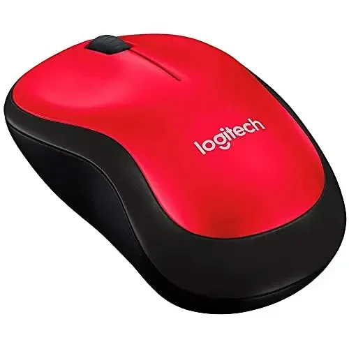 Logitech M185 Wireless Mouse, 2.4GHz with USB Mini Receiver, 12-Month Battery Life, 1000 DPI Optical Tracking, Ambidextrous, Compatible with PC, Mac, Laptop - Red - 5