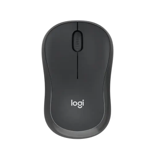 Logitech M240 Compact Silent Bluetooth Wireless Mouse - Graphite | Bluetooth connectivity, no USB receiver, quiet clicks, 3 non-customizable buttons, 18-month battery life, PC Mac compatible - 1