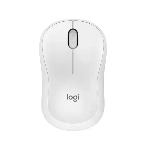 Logitech M240 Silent Bluetooth Mouse, Wireless, Compact, Portable, Smooth Tracking, 18-Month Battery, for Windows, macOS, ChromeOS, Compatible with PC, Mac, Laptop, Tablets - Off White - LOGITECH