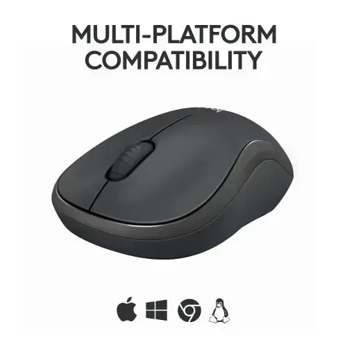 Logitech M240 Silent Bluetooth sichqonchasi, simsiz, ixcham, ko'chma, silliq kuzatuv, 18 oylik batareya, Windows, macOS, ChromeOS uchun, kompyuter, Mac, noutbuk, planshetlar bilan mos keladi - Grafit - 6