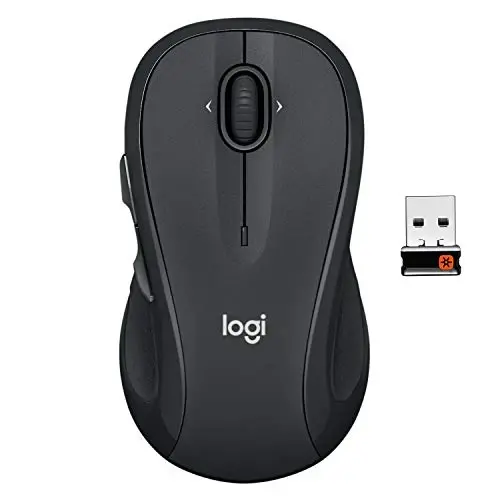 Logitech M510 Wireless Mouse, Mouse for Laptop and PC with USB Unifying Receiver, Programmable Buttons - Graphite - 1