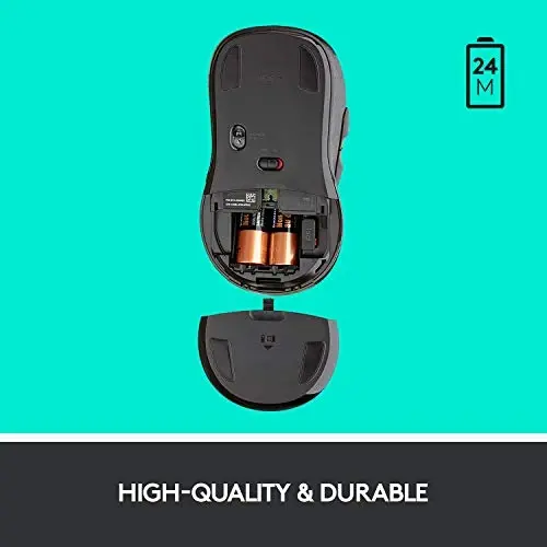 Logitech M510 Wireless Mouse, Mouse for Laptop and PC with USB Unifying Receiver, Programmable Buttons - Graphite - 6