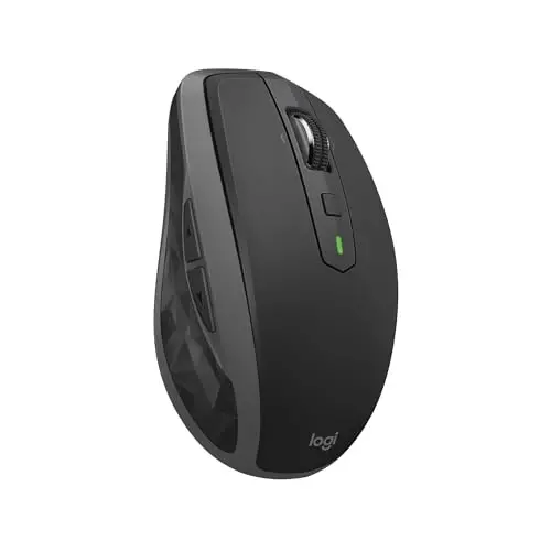 Logitech MX Anywhere 2S Bluetooth Edition Wireless Mouse - Use On Any Surface, Hyper-Fast Scrolling, Rechargeable, Control Up to 3 Apple Mac and Windows Computers and Laptops 