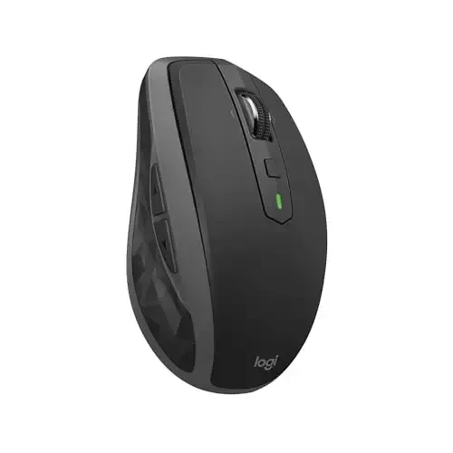 Logitech MX Anywhere 2S Bluetooth Edition Wireless Mouse - Use On Any Surface, Hyper-Fast Scrolling, Rechargeable, Control Up to 3 Apple Mac and Windows Computers and Laptops - 1