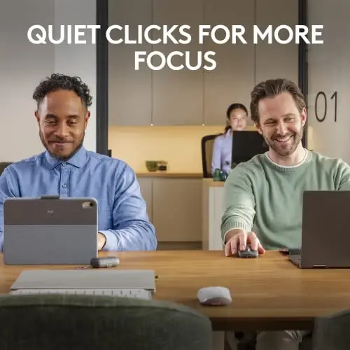 Logitech MX Anywhere 3S Compact Wireless Mouse, Fast Scrolling, 8K DPI Any-Surface Tracking, Quiet Clicks, Programmable Buttons, USB C, Bluetooth, Windows PC, Linux, Chrome, Mac - Pale Grey - 4