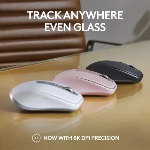 Logitech MX Keys Mini Keyboard + MX Anywhere 3S Wireless Mouse - Fluid Typing, Backlit Keys, Fast Scrolling, USB-C, Bluetooth, Compact, Multi-OS Compatible - Rose - 5