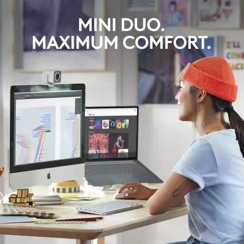 Logitech MX Keys Mini Keyboard + MX Anywhere 3S Wireless Mouse - Fluid Typing, Backlit Keys, Fast Scrolling, USB-C, Bluetooth, Compact, Multi-OS Compatiblei - Pale Grey - 3