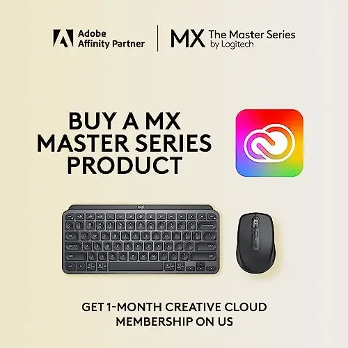 Logitech MX Keys Mini Keyboard + MX Anywhere 3S Wireless Mouse - Fluid Typing, Backlit Keys, Fast Scrolling, USB-C, Bluetooth, Compact, Multi-OS Compatible - Graphite - 2
