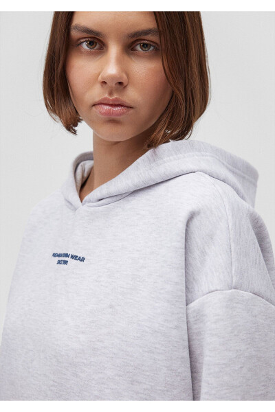 Logo Baskılı Gri Sweatshirt 1s10149-85438 - 17